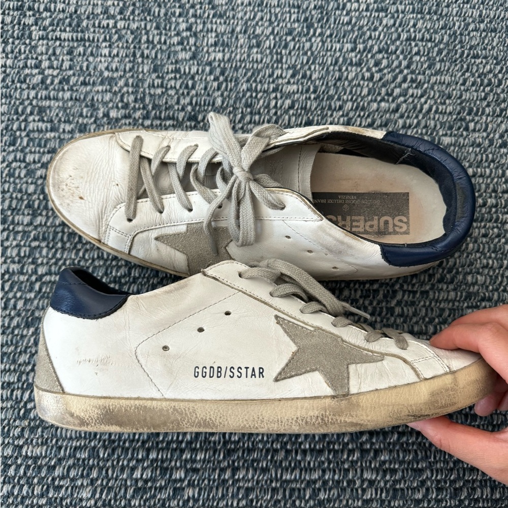 Golden Goose Superstar Sneakers Navy